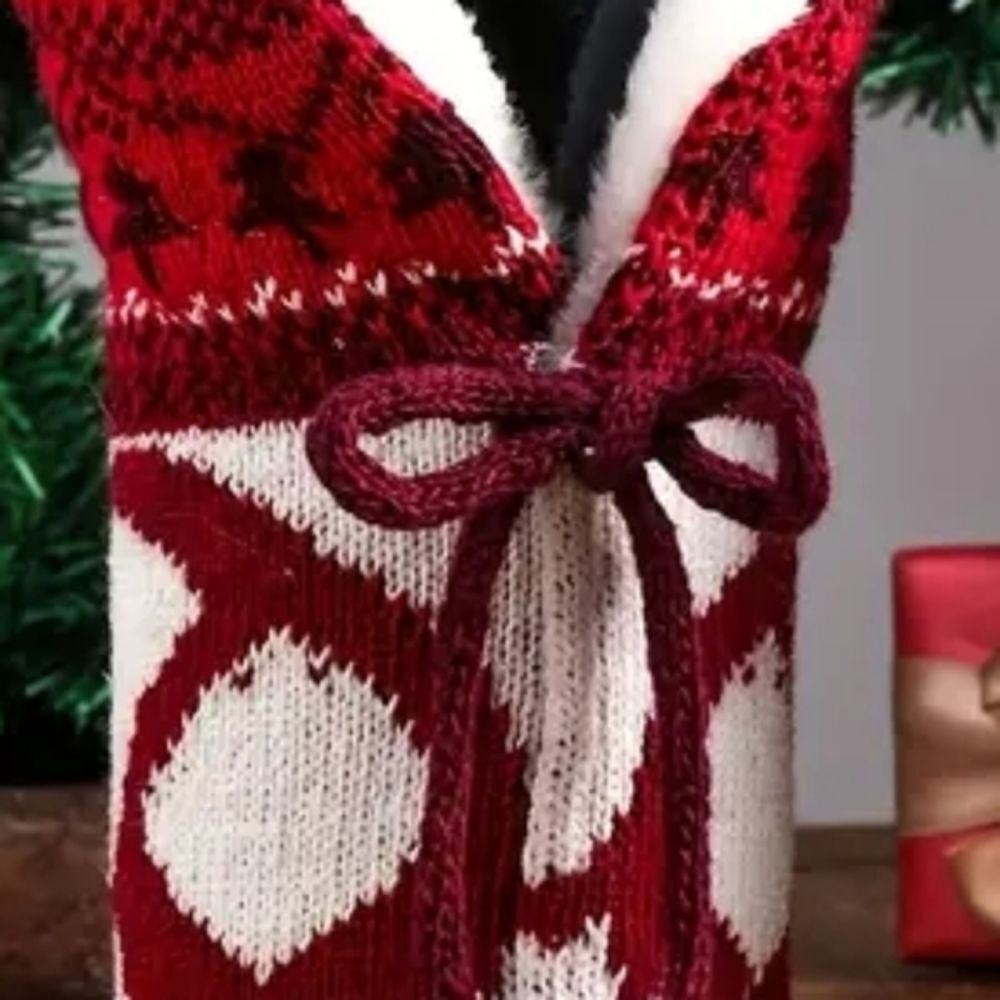 CUTE CozyFestive Quality Holiday Bottle Cover‎ Sleeve, SET of 2! Great Gifts.NEW - Picture 7 of 7